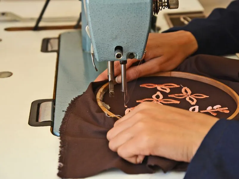 Hand-Guided Embroidery — Fine Stitch embroidery Ajman