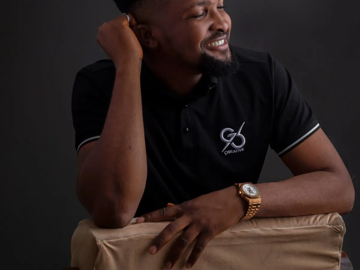 Corporate polo shirt with embroidered chest logo by Fine Stitch Ajman